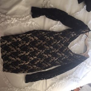 Hot Miami style M black lace dress